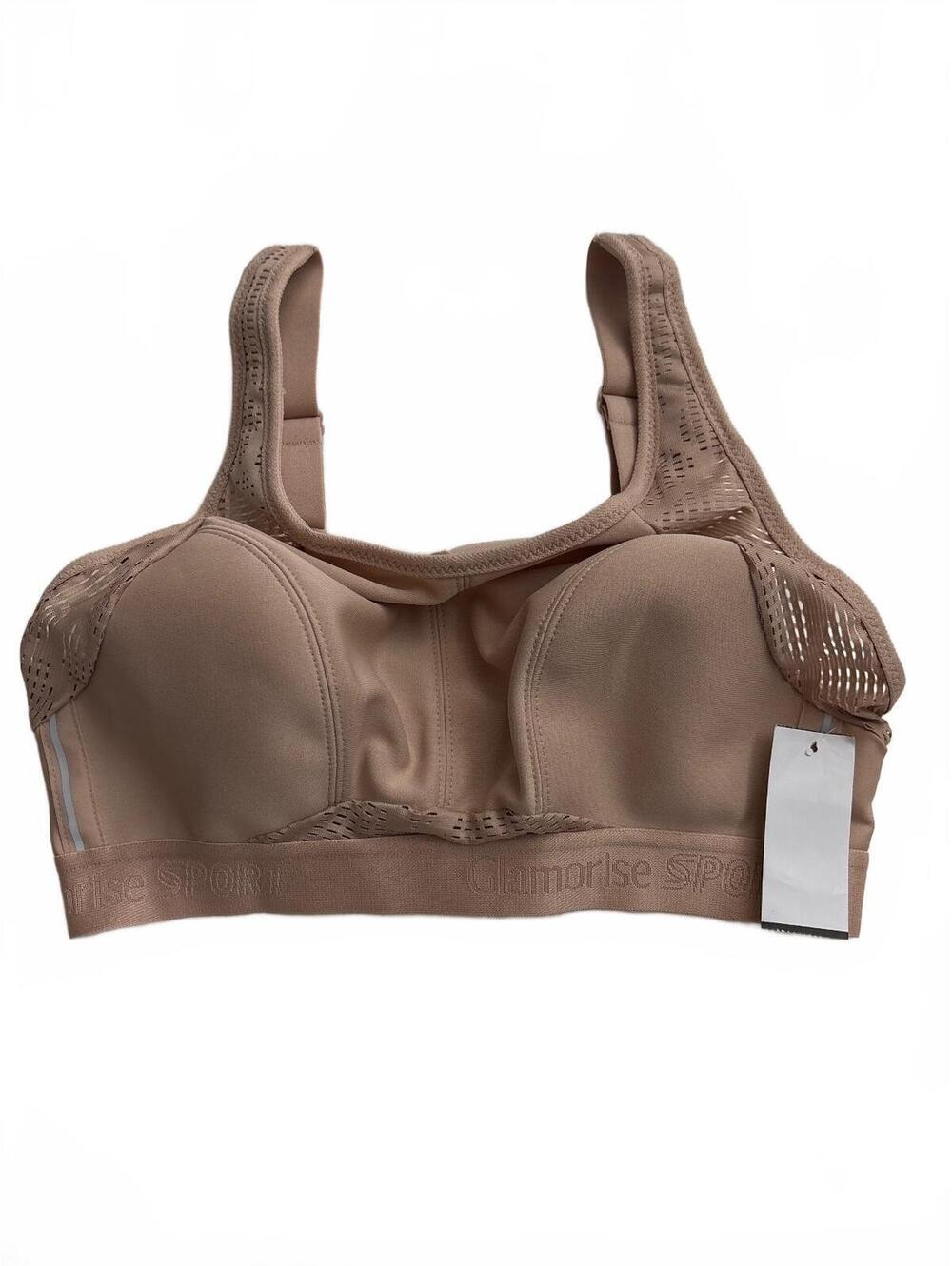 Glamorise Sport Support Nude Bra Size 34D
